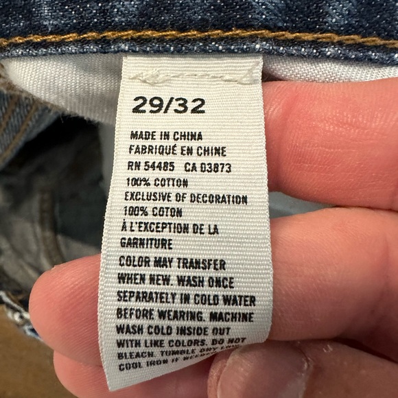 American Eagle Outfitters Blue Bootcut Jeans Classic Style Size 29x32 - Picture 4 of 6